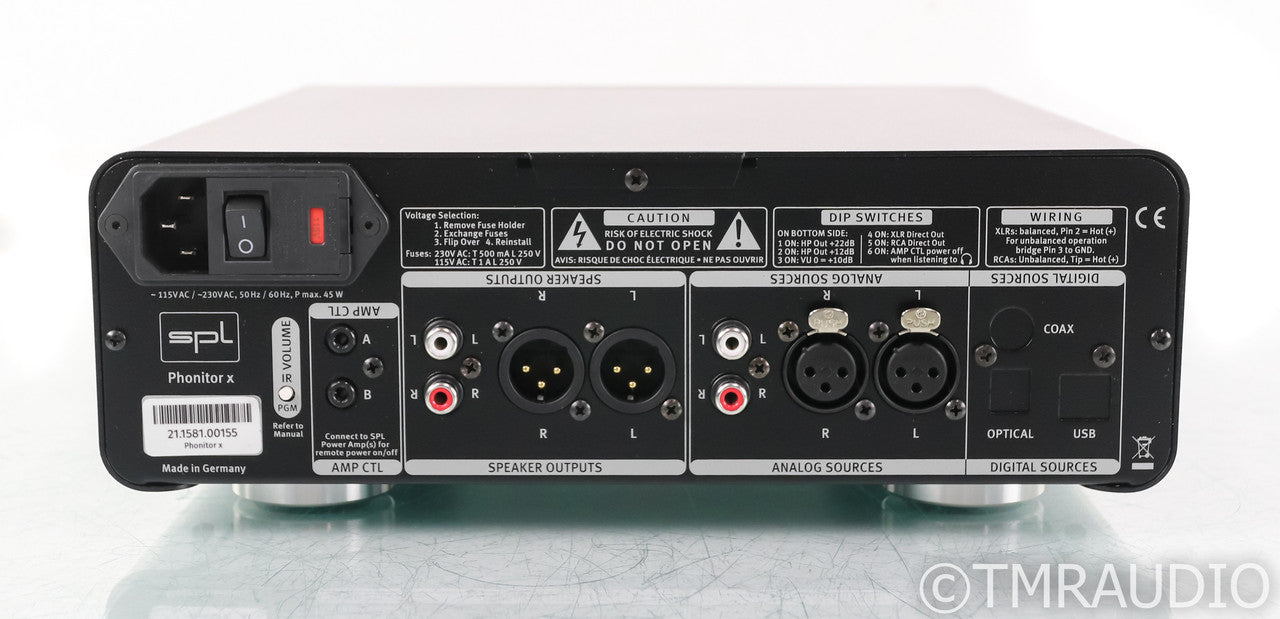 SPL Phonitor X Headphone Amplifier / Preamplifier; Silver (Open Box)