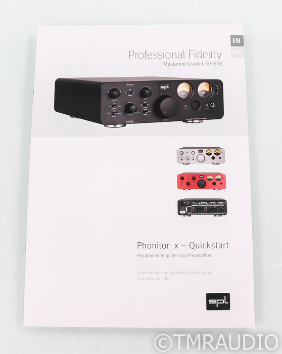 SPL Phonitor X Headphone Amplifier / Preamplifier; Silver (Open Box)