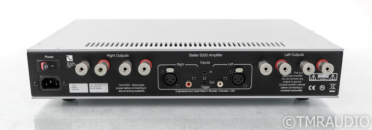 PS Audio Stellar S300 Stereo Power Amplifier; Silver (Used)