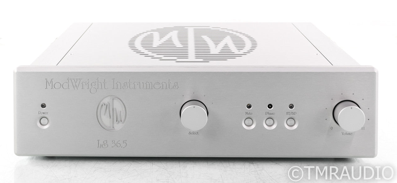 ModWright LS 36.5 Stereo Tube Preamplifier; LS36.5; Silver; Remote (Open Box)
