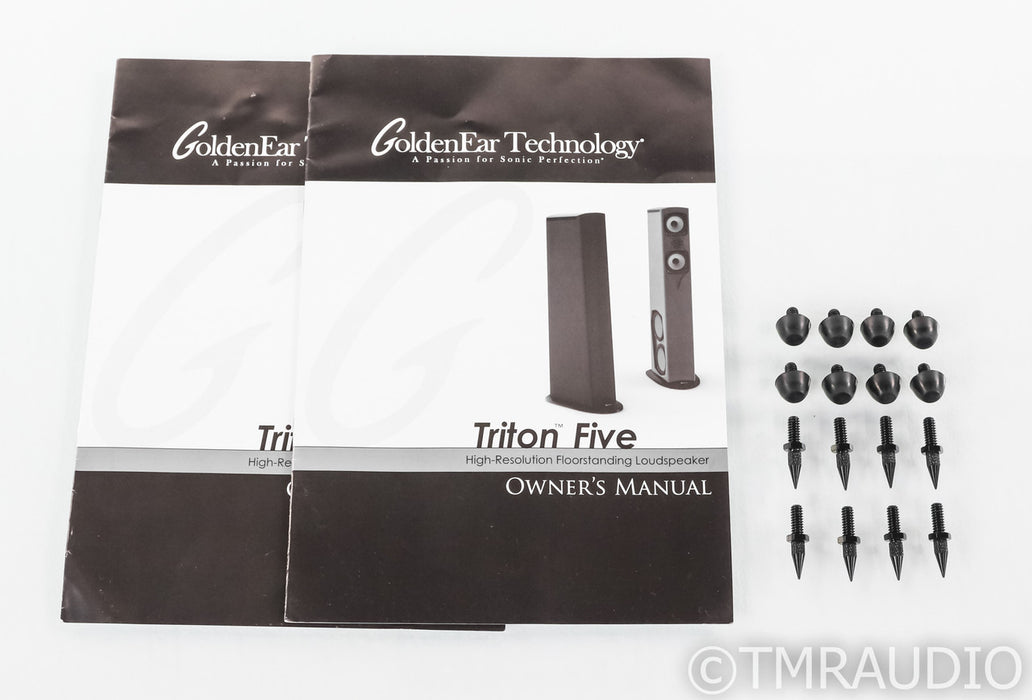 GoldenEar Triton Five Floorstanding Speakers; Triton 5; Black pair