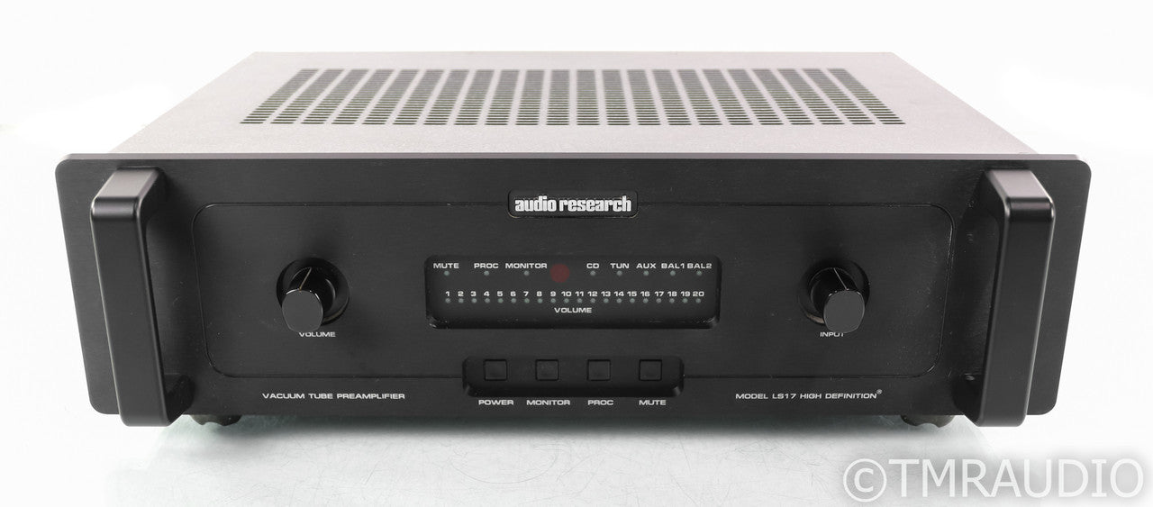 Audio Research LS17 Stereo Tube Preamplifier; Remote; Black; LS-17
