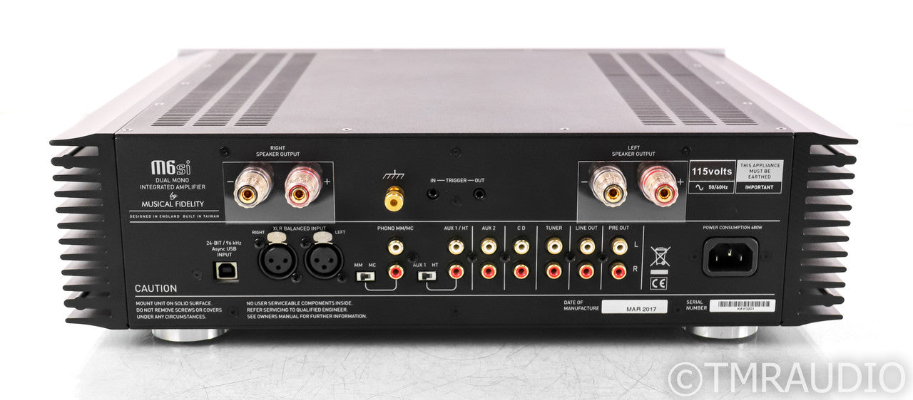 Musical Fidelity M6si Stereo Integrated Amplifier; M6-si; MM / MC Phono; Remote