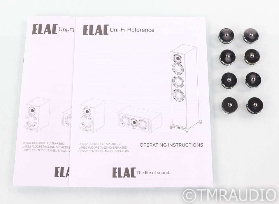 Elac Uni-Fi Reference UFR52 Floorstanding Speakers; Walnut Pair (Open Box)