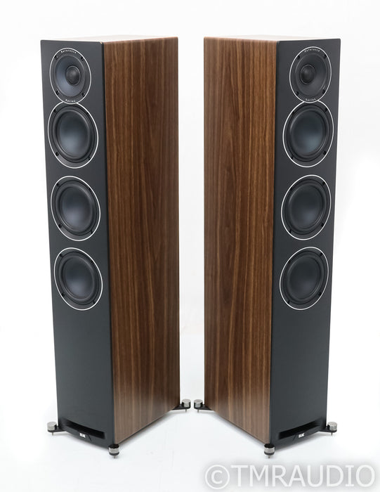 Elac Uni-Fi Reference UFR52 Floorstanding Speakers; Walnut Pair (Open Box)
