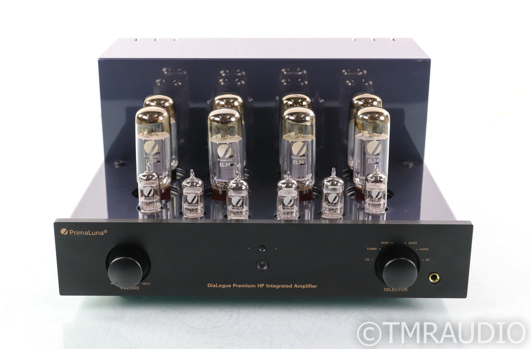 PrimaLuna DiaLogue Stereo Tube Integrated Amplifier; Premium HP; Remote; Black