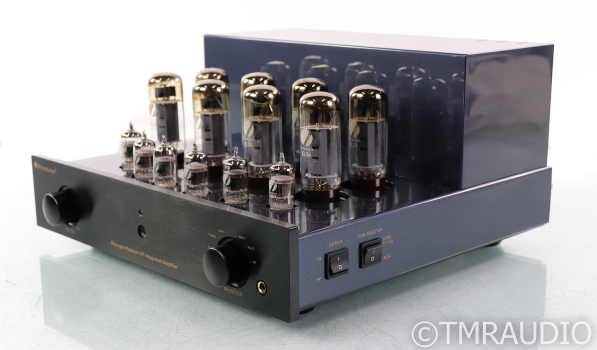 PrimaLuna DiaLogue Stereo Tube Integrated Amplifier; Premium HP; Remote; Black