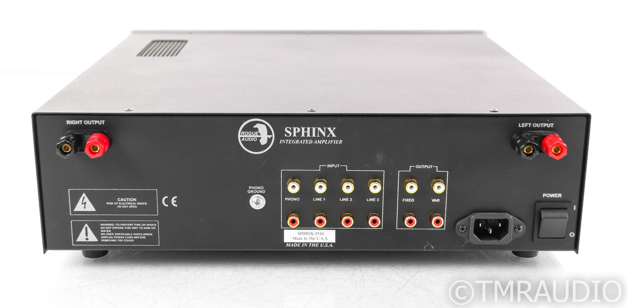 Rogue Audio Sphinx V3 Tube Hybrid Integrated Amplifier; Remote; Silver; MM Phono