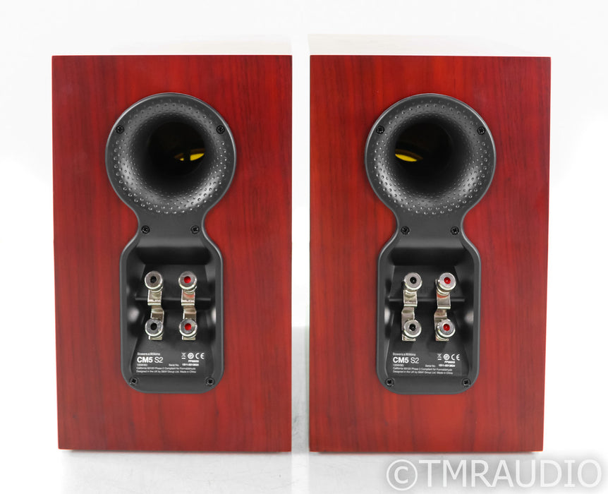 B&W CM5 S2 Bookshelf Speakers; Rosewood Pair