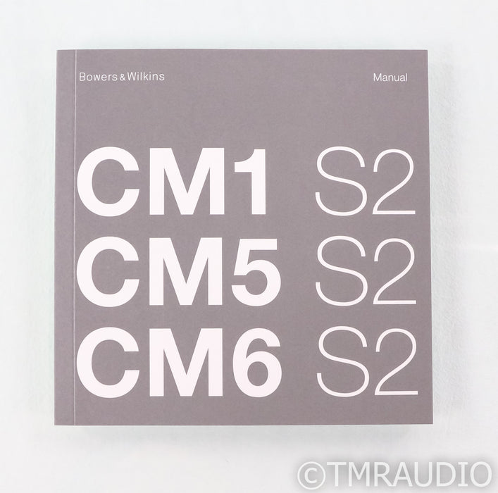 B&W CM5 S2 Bookshelf Speakers; Rosewood Pair