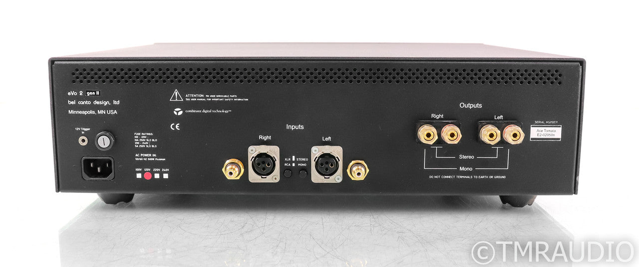 Bel Canto eVo 2 Gen 2 Stereo Power Amplifier; Ace Tomato Reference Upgrade