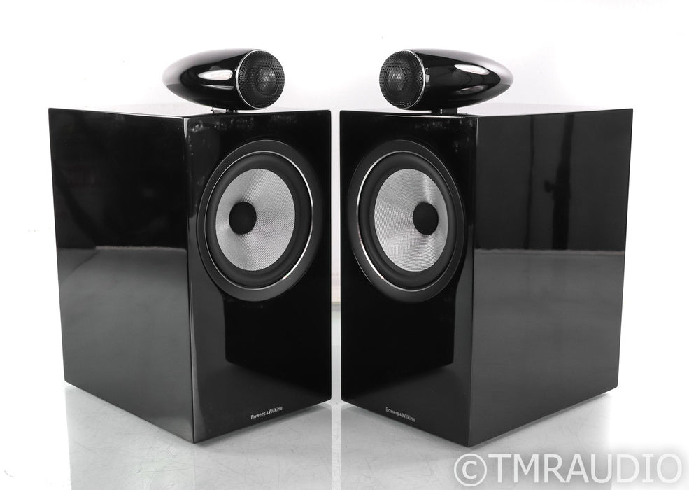 B&W 705 S2 Bookshelf Speakers; Gloss Black Pair