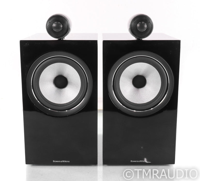 B&W 705 S2 Bookshelf Speakers; Gloss Black Pair