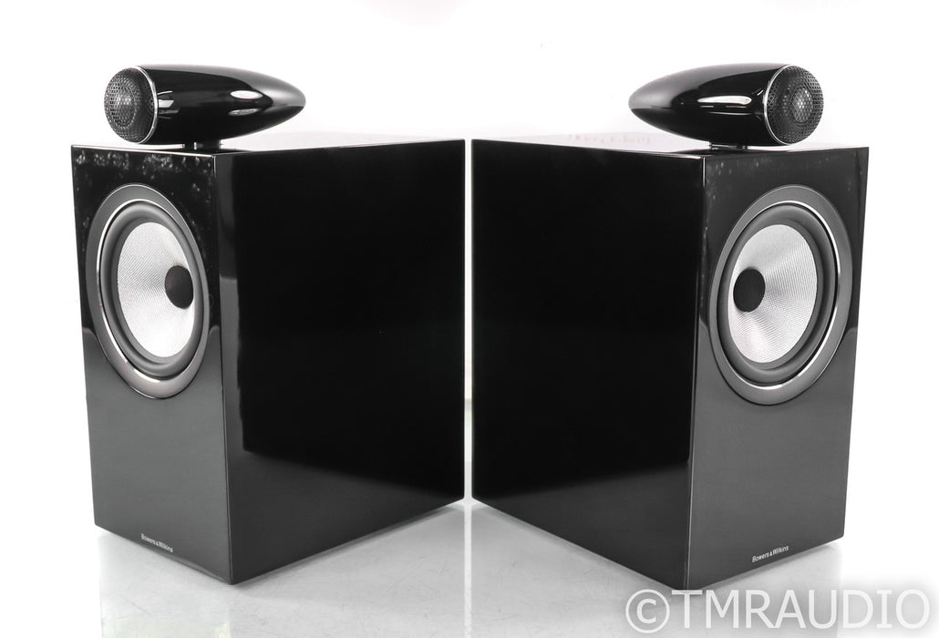 B&W 705 S2 Bookshelf Speakers; Gloss Black Pair