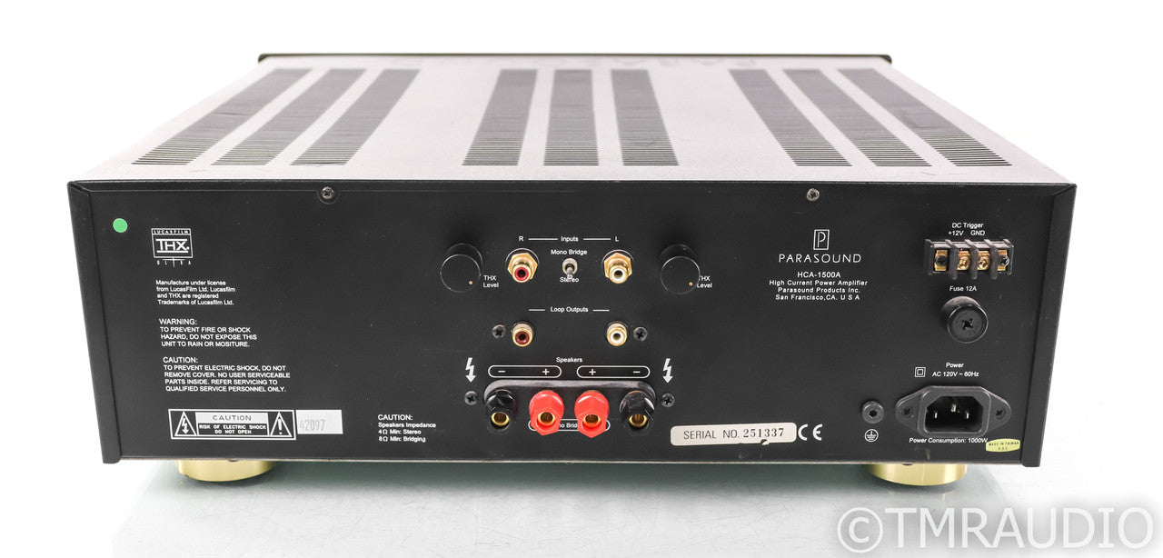 Parasoun HCA-1500A Stereo Power Amplifier; Black; HCA1500A