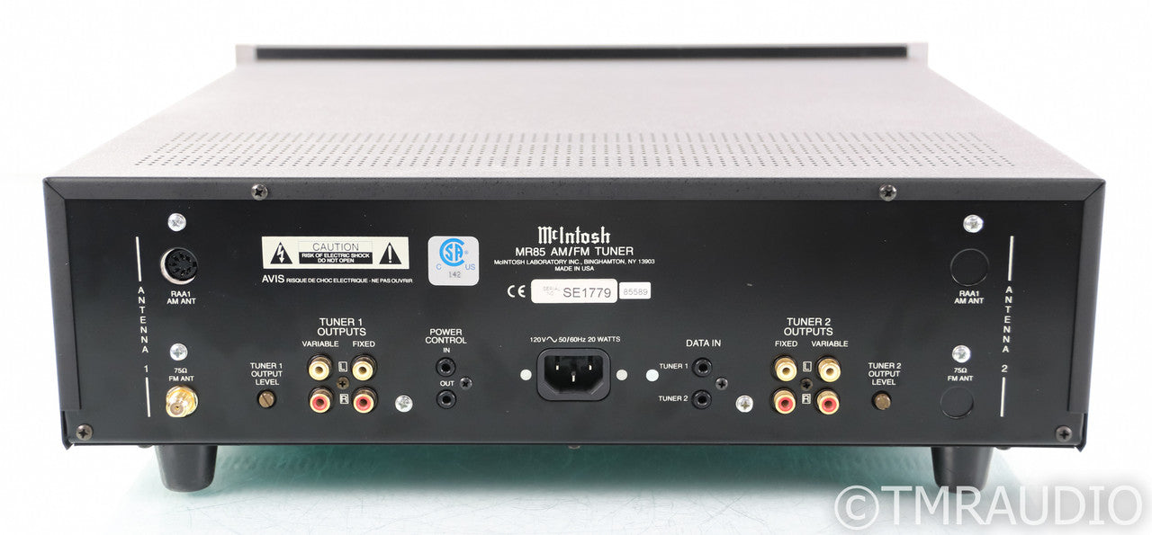 McIntosh MR85 AM / FM Digital Tuner; MR-85; Black
