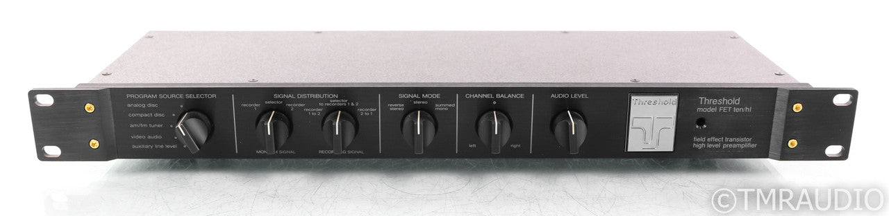 Threshold Model FET ten/hl Stereo Preamplifier; fettenhl; Black