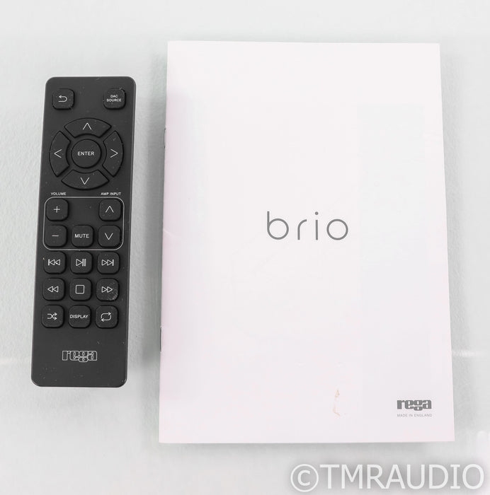 Rega Brio Stereo Integrated Amplifier; Black; Remote (Open Box)