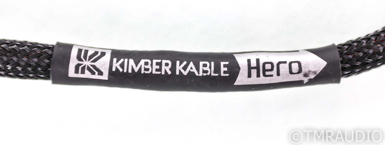 Kimber Kable Hero RCA Cables; 0.5m Pair Interconnects; WBT 0102CU Connectors