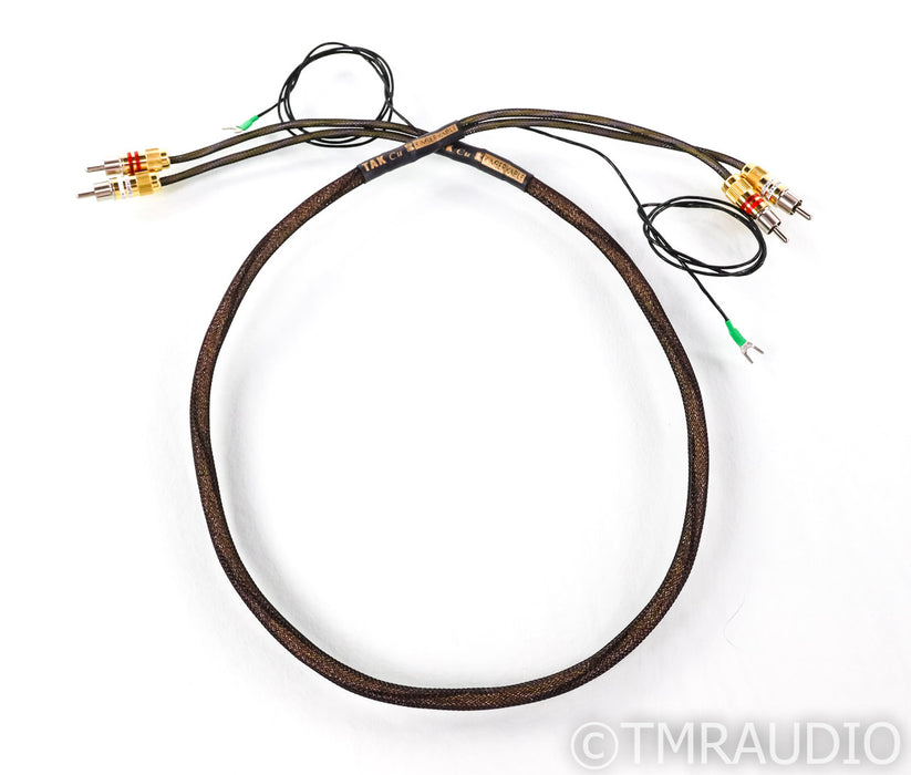 Kimber Kable TAK Cu RCA Phono Cables; 1m Pair Tonearm Interconnects