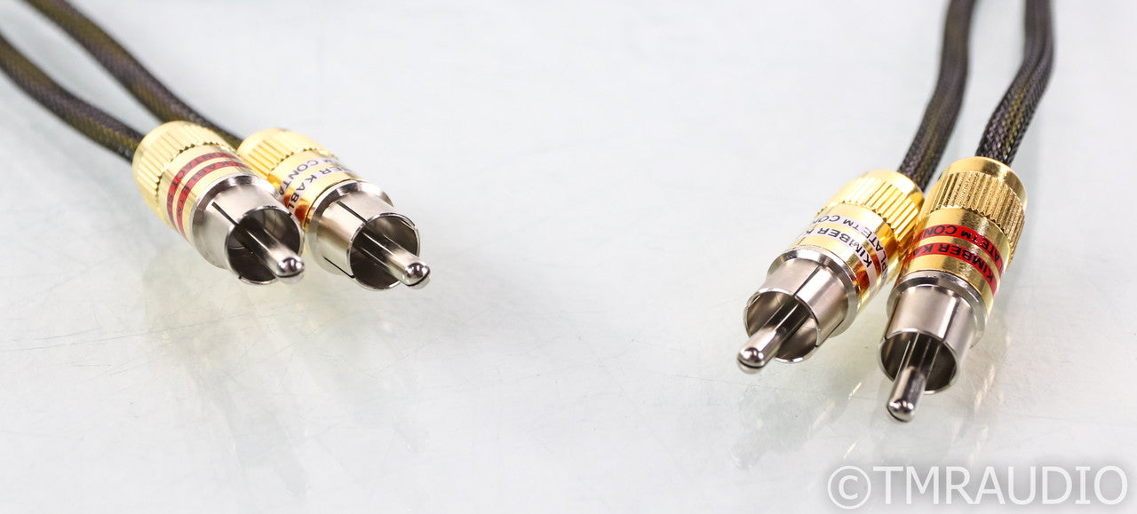 Kimber Kable TAK Cu RCA Phono Cables; 1m Pair Tonearm Interconnects