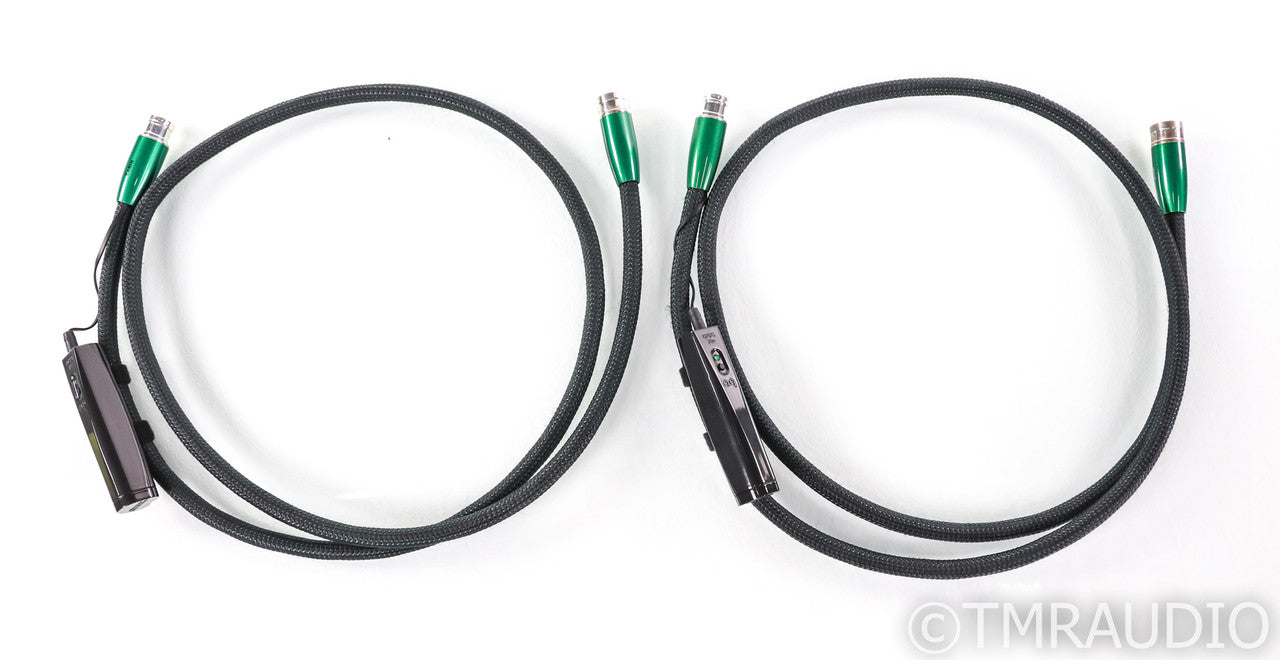 AudioQuest Earth XLR Cables; 1.5m Pair Balanced Interconnects; 72v DBS