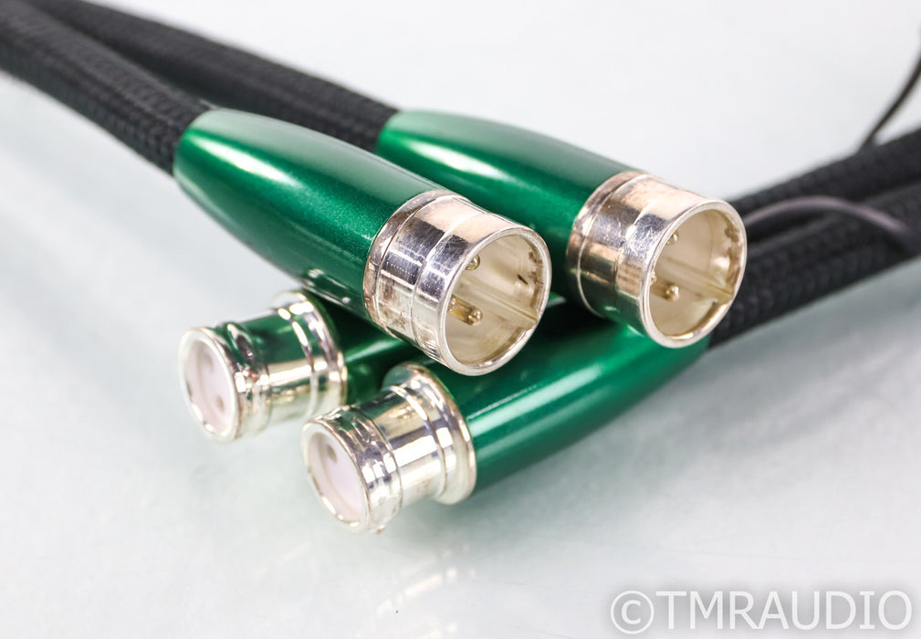 AudioQuest Earth XLR Cables; 1.5m Pair Balanced Interconnects; 72v DBS
