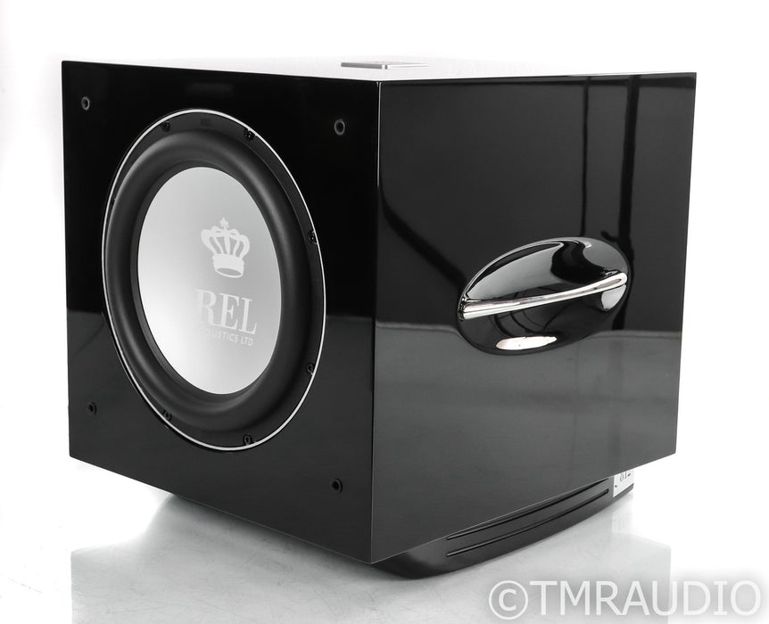 REL S/812 12" Powered Subwoofer; S812; Gloss Black (Open Box)