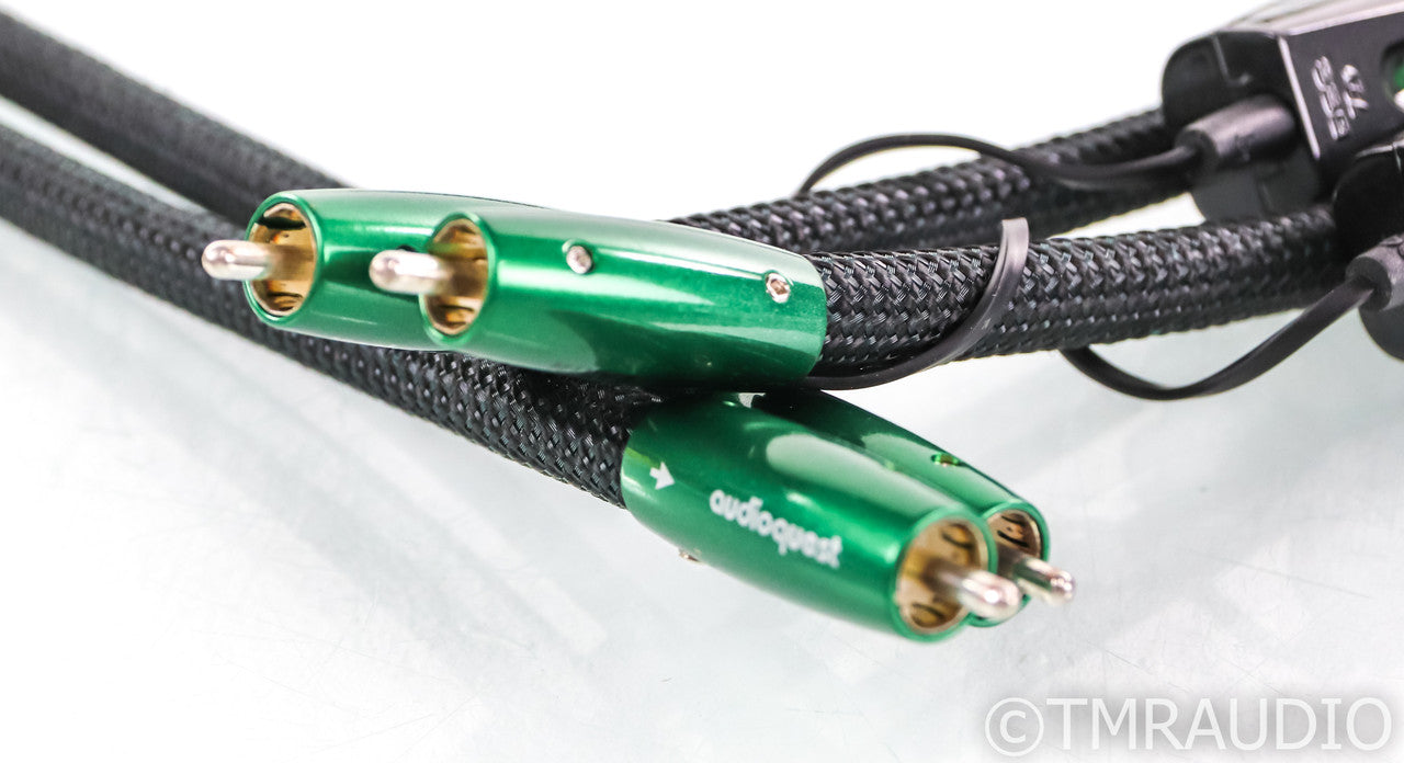 AudioQuest Earth RCA Cables; 1.5m Pair Interconnects; 72v DBS