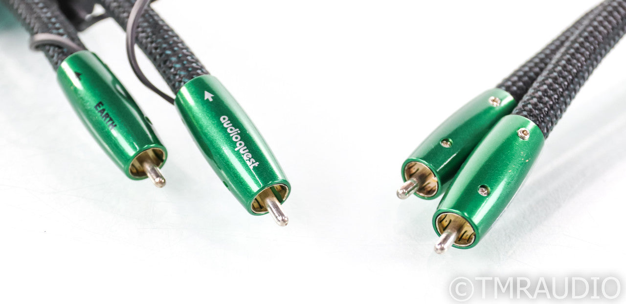 AudioQuest Earth RCA Cables; 1.5m Pair Interconnects; 72v DBS