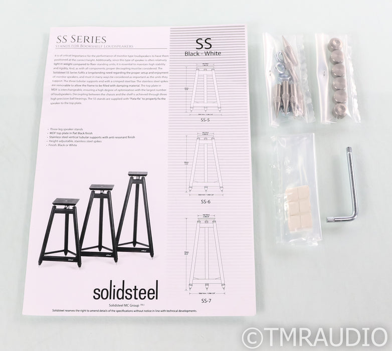 SolidSteel SS-7 Speaker Stands; SS7; Black Pair