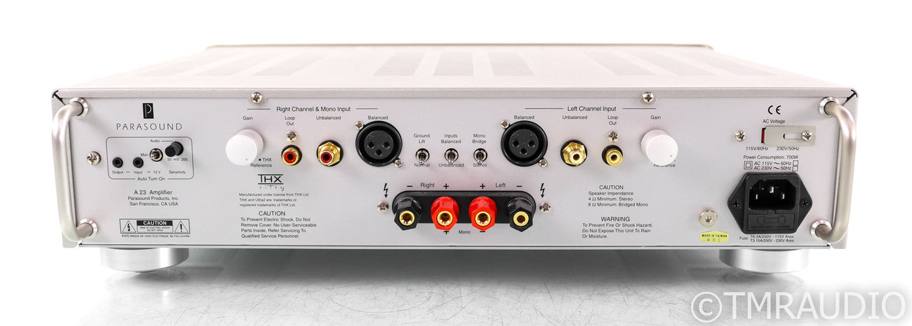 Parasound A23 Stereo Power Amplifier; A-23; Champagne Gold