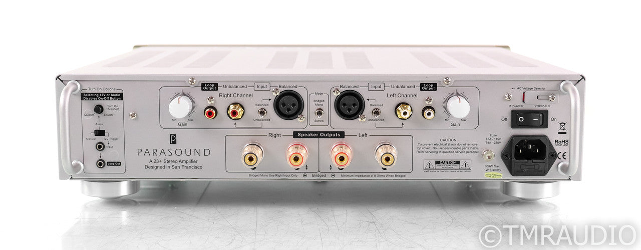 Parasound Halo A 23+ Stereo Power Amplifier; Champagne Gold; A23+