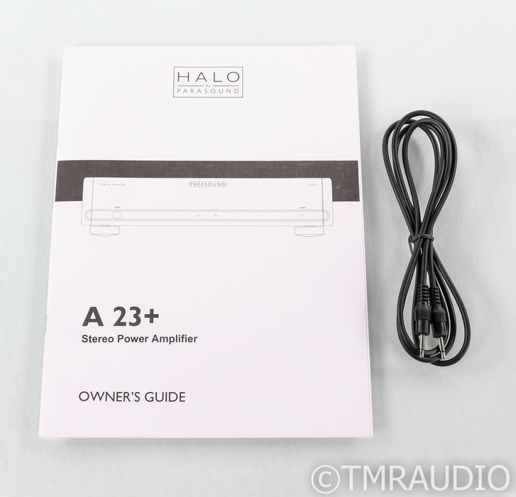 Parasound Halo A 23+ Stereo Power Amplifier; Champagne Gold; A23+