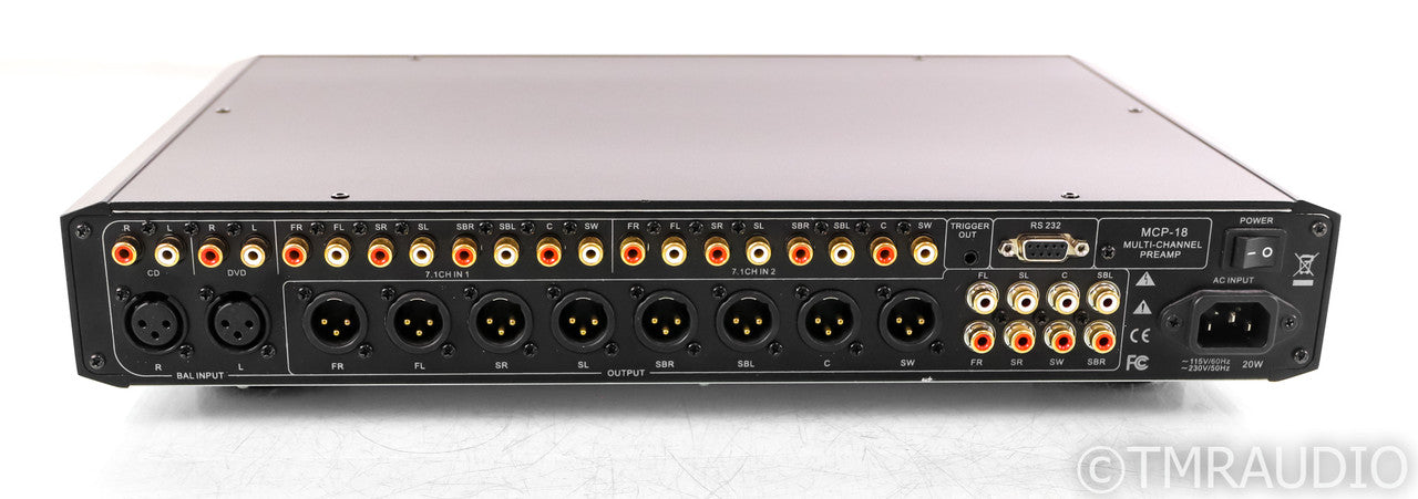 NuForce MCP-18 7.1 Channel Preamplifier; Remote; Black; MCP18