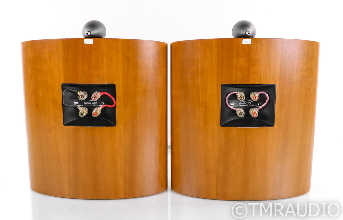 B&W Nautilus SCM1 Wall Mount Surround Speakers; SCM-1; Cherry Pair