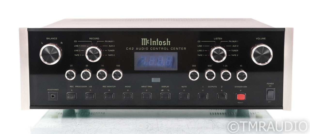 McIntosh C42 Stereo Preamplifier; C-42; MM Phono; Remote; Audio Control Center