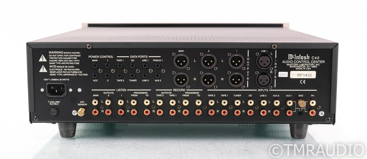 McIntosh C42 Stereo Preamplifier; C-42; MM Phono; Remote; Audio Control Center