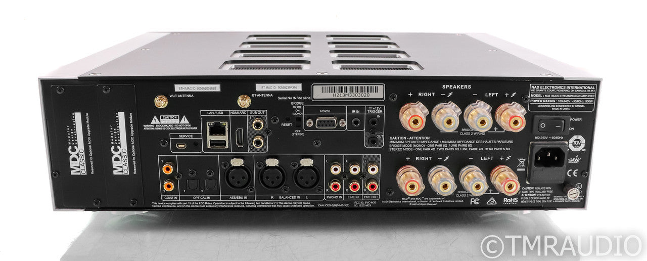 NAD M33 Wireless Streaming Integrated Amplifier; M-33; Remote; BluOS