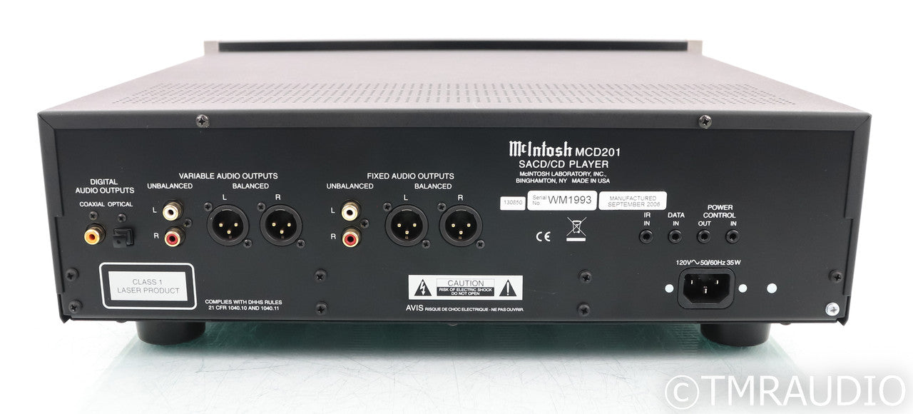 McIntosh MCD201 CD / SACD Player; MCD-201; Remote