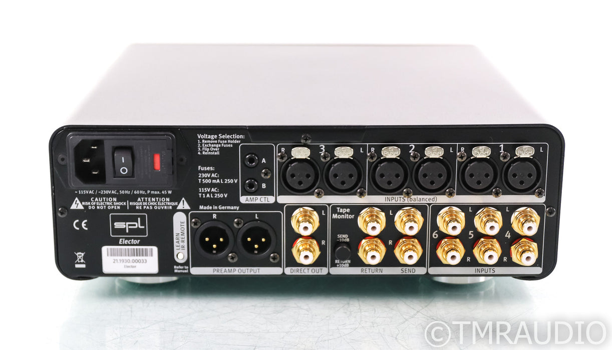 SPL Elector Stereo Preamplifier; Black (No Remote)