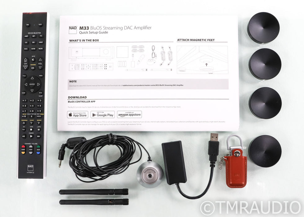 NAD M33 Stereo Integrated Amplifier; BluOS Streaming; Remote; Masters (Open Box)