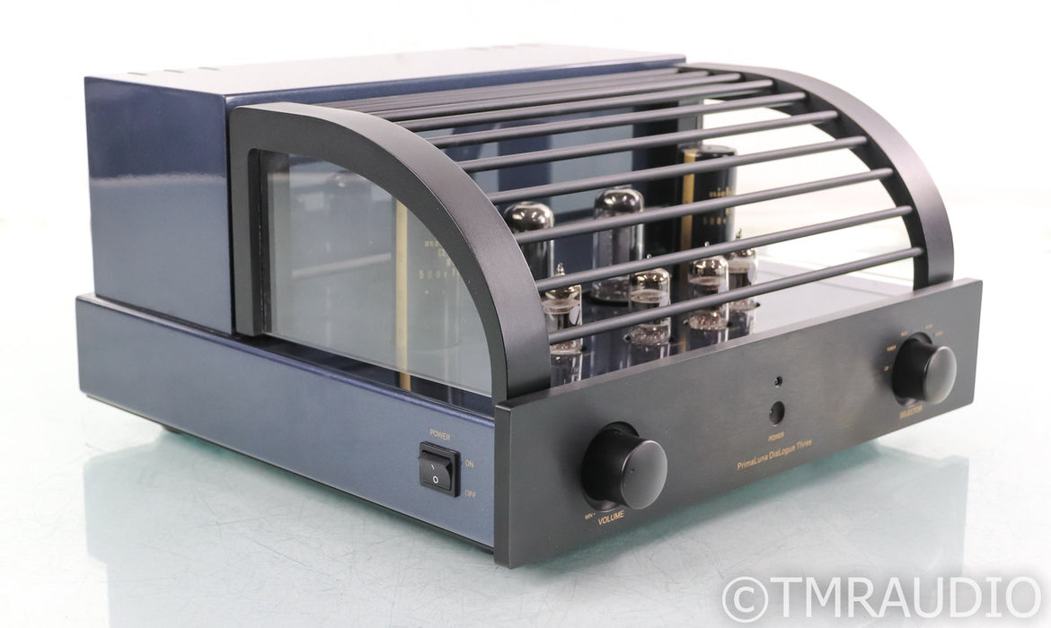 PrimaLuna DiaLogue Three Stereo Tube Preamplifier; Black; Remote