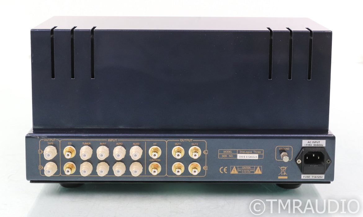 PrimaLuna DiaLogue Three Stereo Tube Preamplifier; Black; Remote