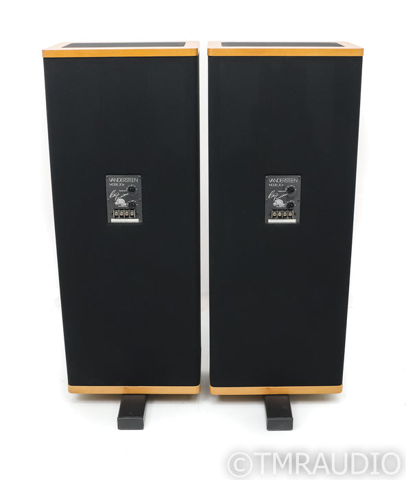 Vandersteen 2CE Signature II Floorstanding Speakers; 2-CE; Cherry Pair w/ Stands