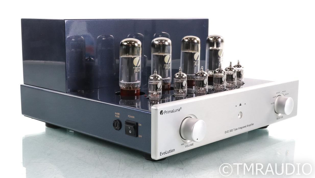 PrimaLuna Evo 300 Stereo Tube Integrated Amplifier; Silver; No Phono