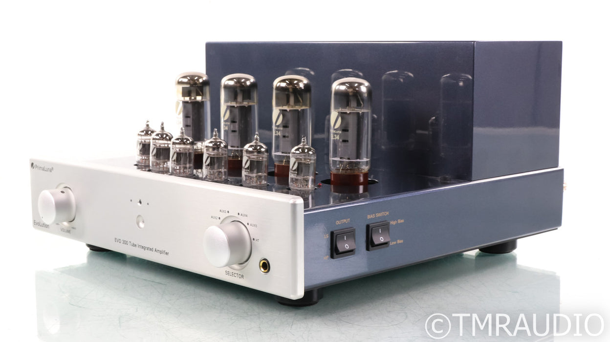 PrimaLuna Evo 300 Stereo Tube Integrated Amplifier; Silver; No Phono