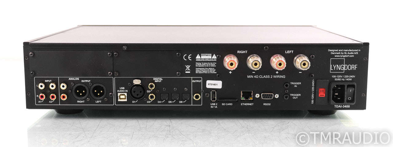 Lyngdorf TDAI-3400 Stereo Streaming Integrated Amplifier; Roon Ready; Remote