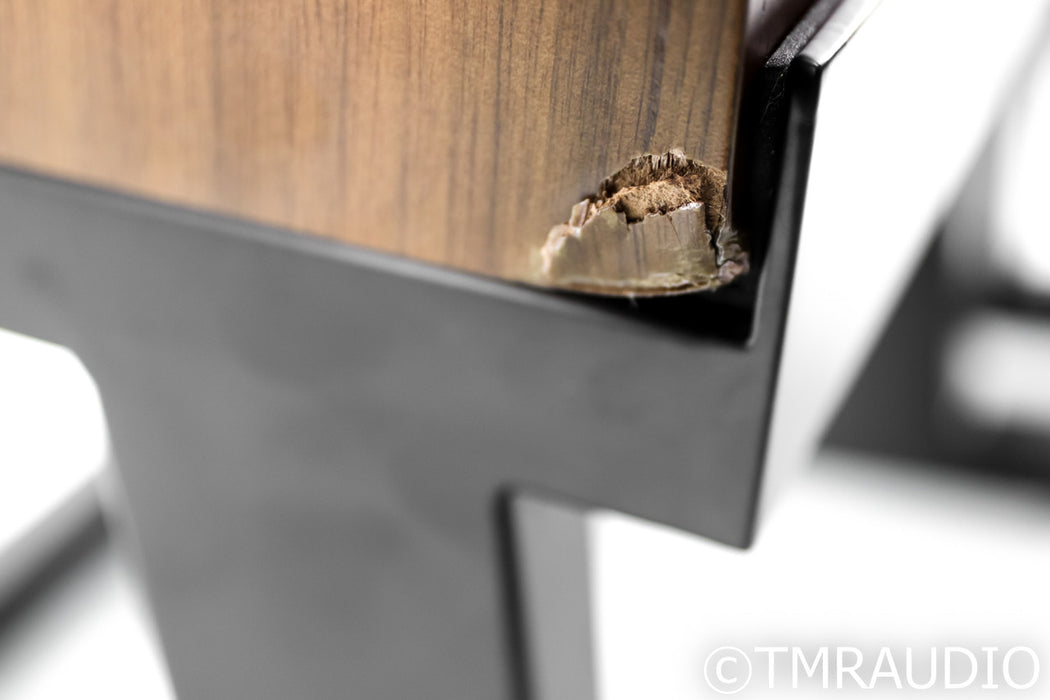 KLH Model 3 Bookshelf Speakers; Walnut Pair w/ Stands; Model Three