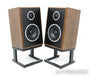 KLH Model 3 Bookshelf Speakers; Walnut Pair w/ Stands; Model Three